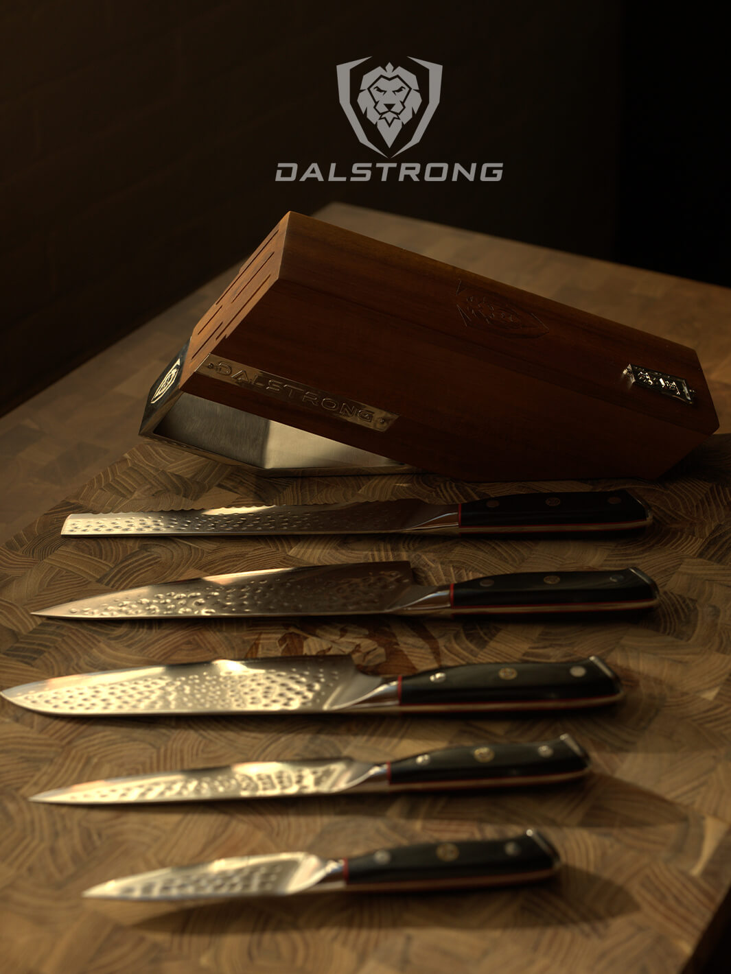 5-Piece Knife Block Set | Shogun Series | ELITE |