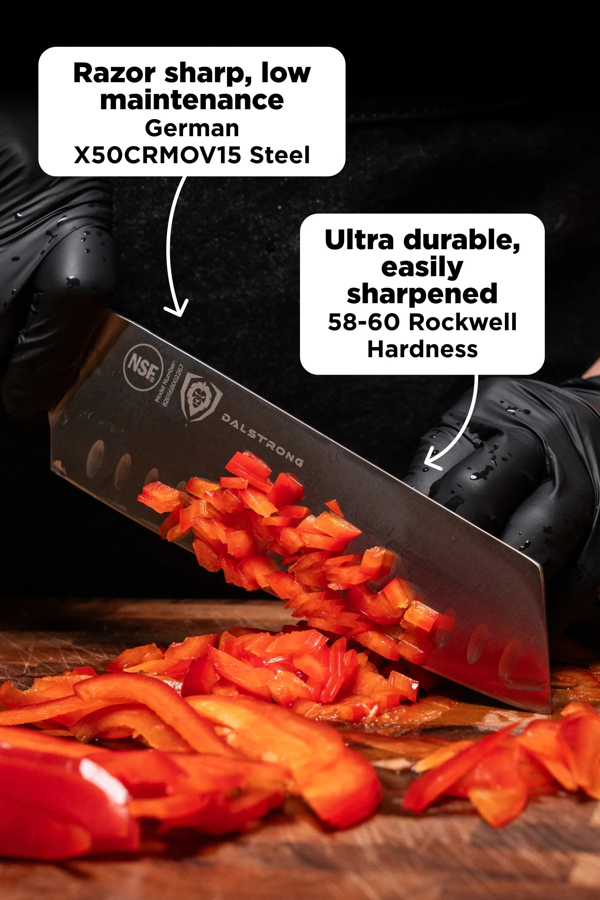 24-Piece Knife Block Set | Vanquish Series | NSF Certified |