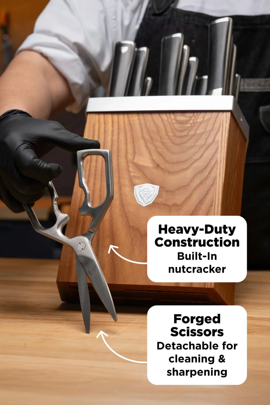 24-Piece Knife Block Set | Vanquish Series | NSF Certified |